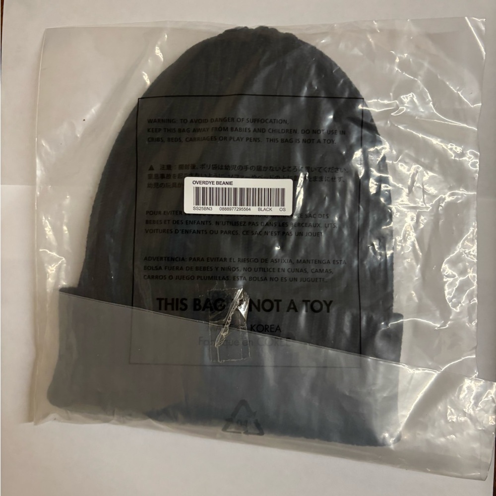 Supreme Black Beanie Overdyed SS25 - Picture 3 of 4